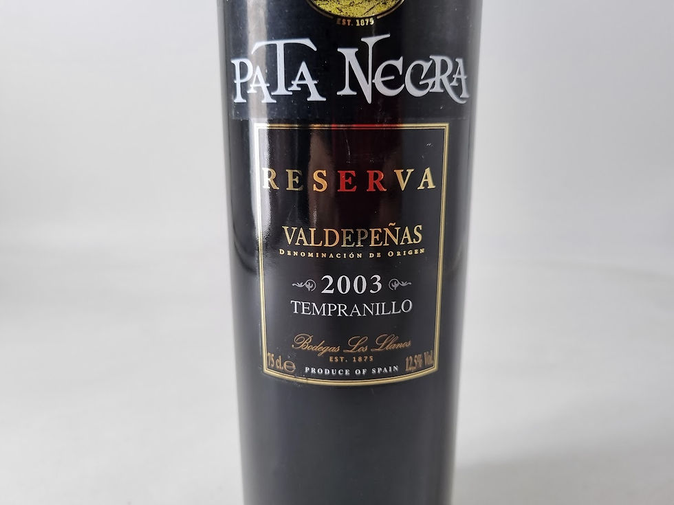 Miniatura: 2003 | Pata Negra. Reserva. Valdepeñas