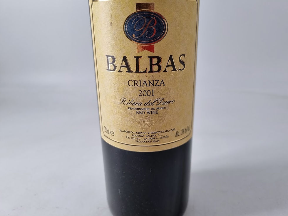 Miniatura: 2001 | Balbas. Crianza. Ribera del Duero