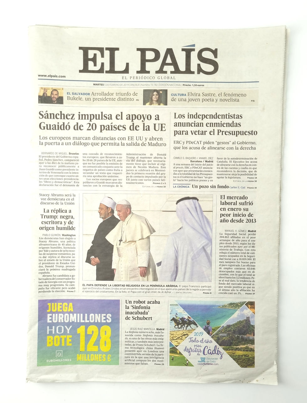 Miniatura: 1  de  SEPTIEMBRE  de 2019 - Periódicos