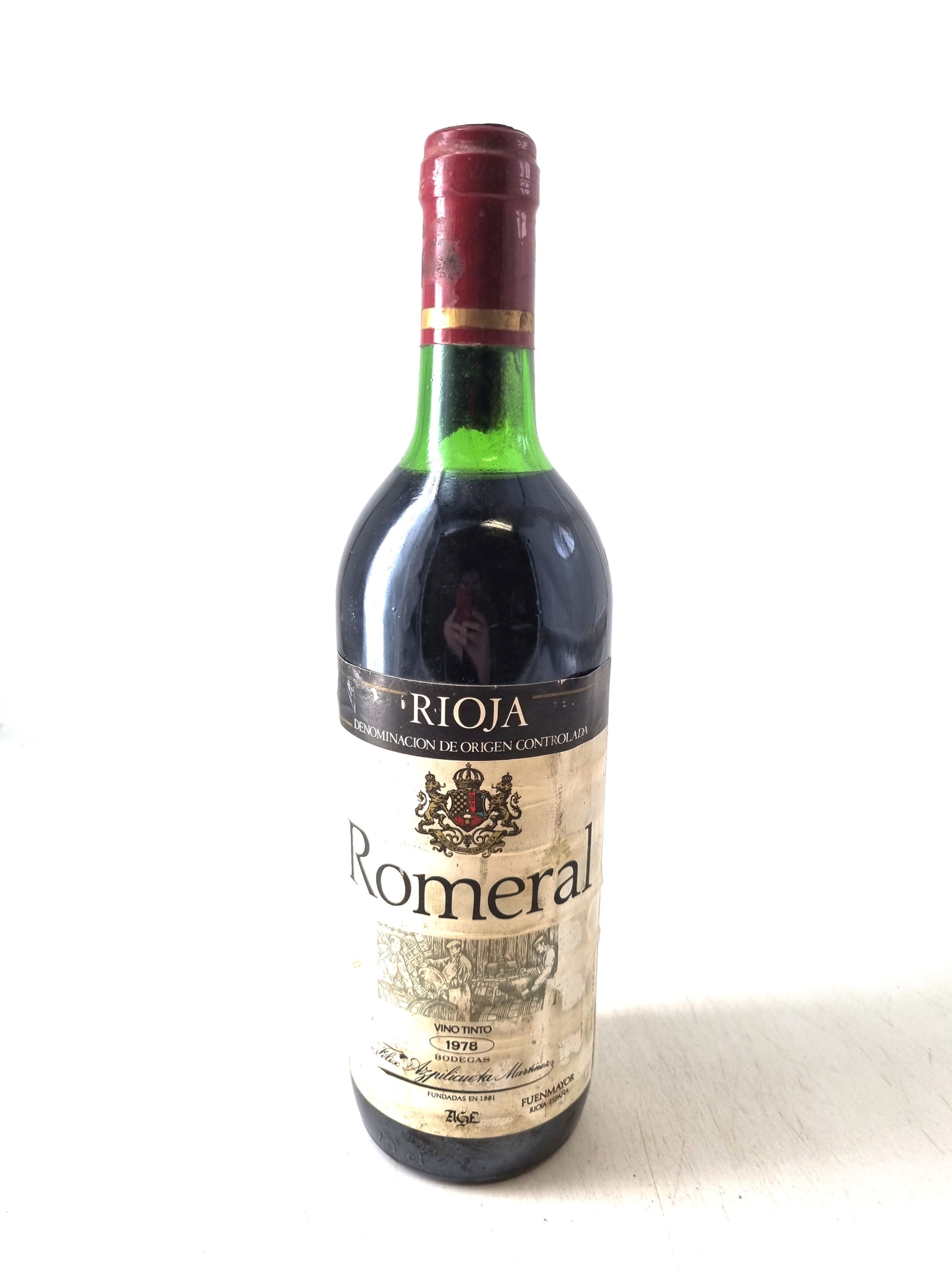 1978 | Romeral. Bodegas Félix Azpilicueta Martínez - Tinto. Rioja