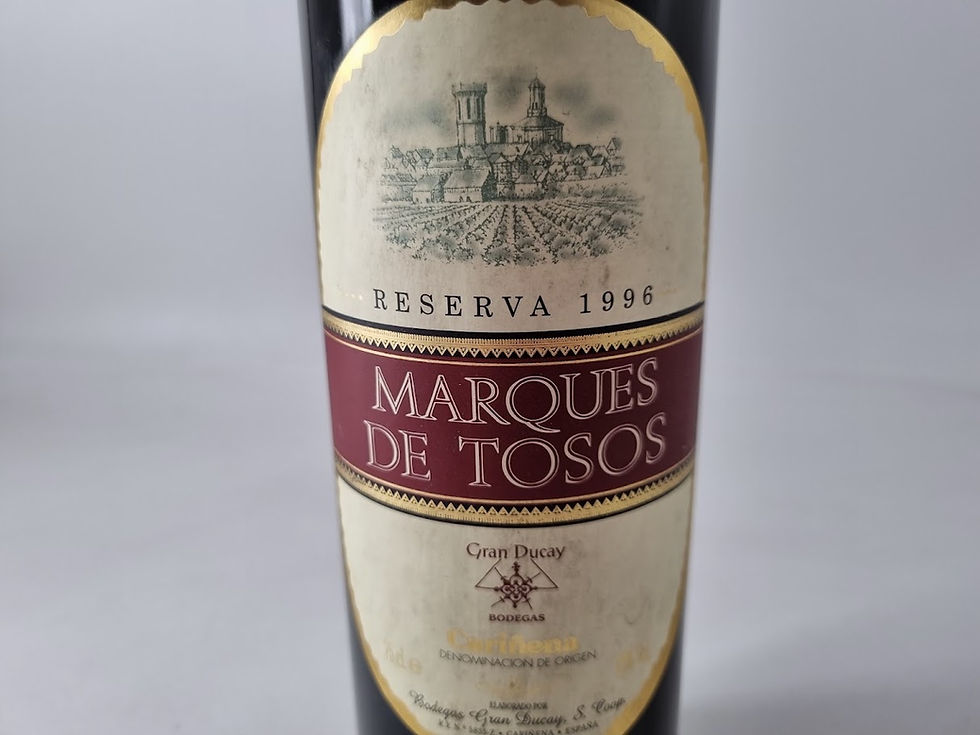 Miniatura: 1996 | Marqués de Tosos. Reserva. Cariñena