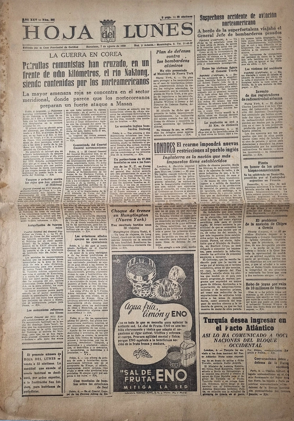 Miniatura: 30   de  ABRIL 1950 - Periódicos