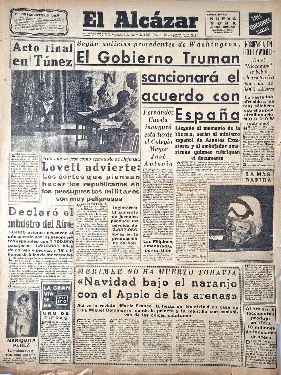 Miniatura: 21  de MARZO 1953 - Periódicos