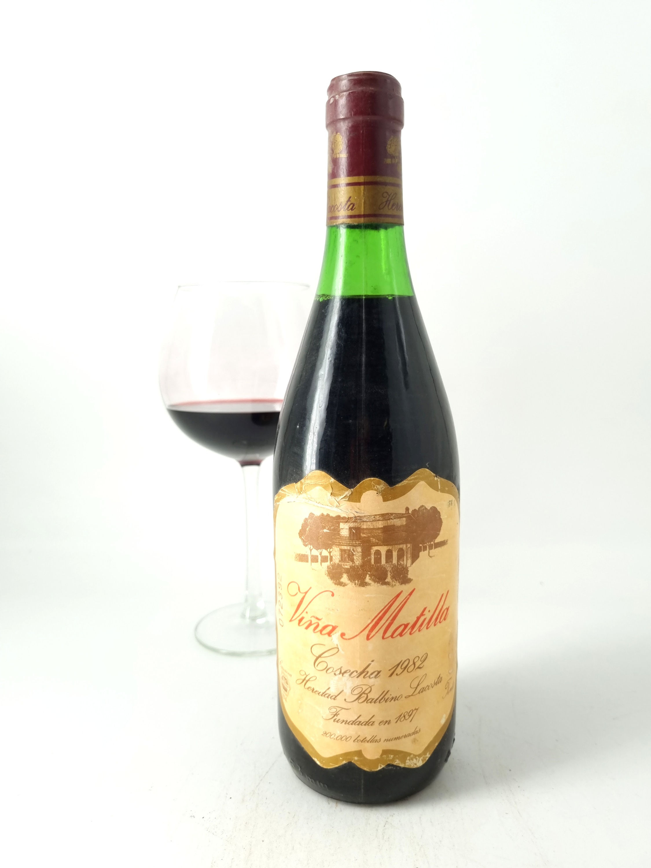 1982 | Viña Matilla. Heredad Balbino Lacosta. Cariñena