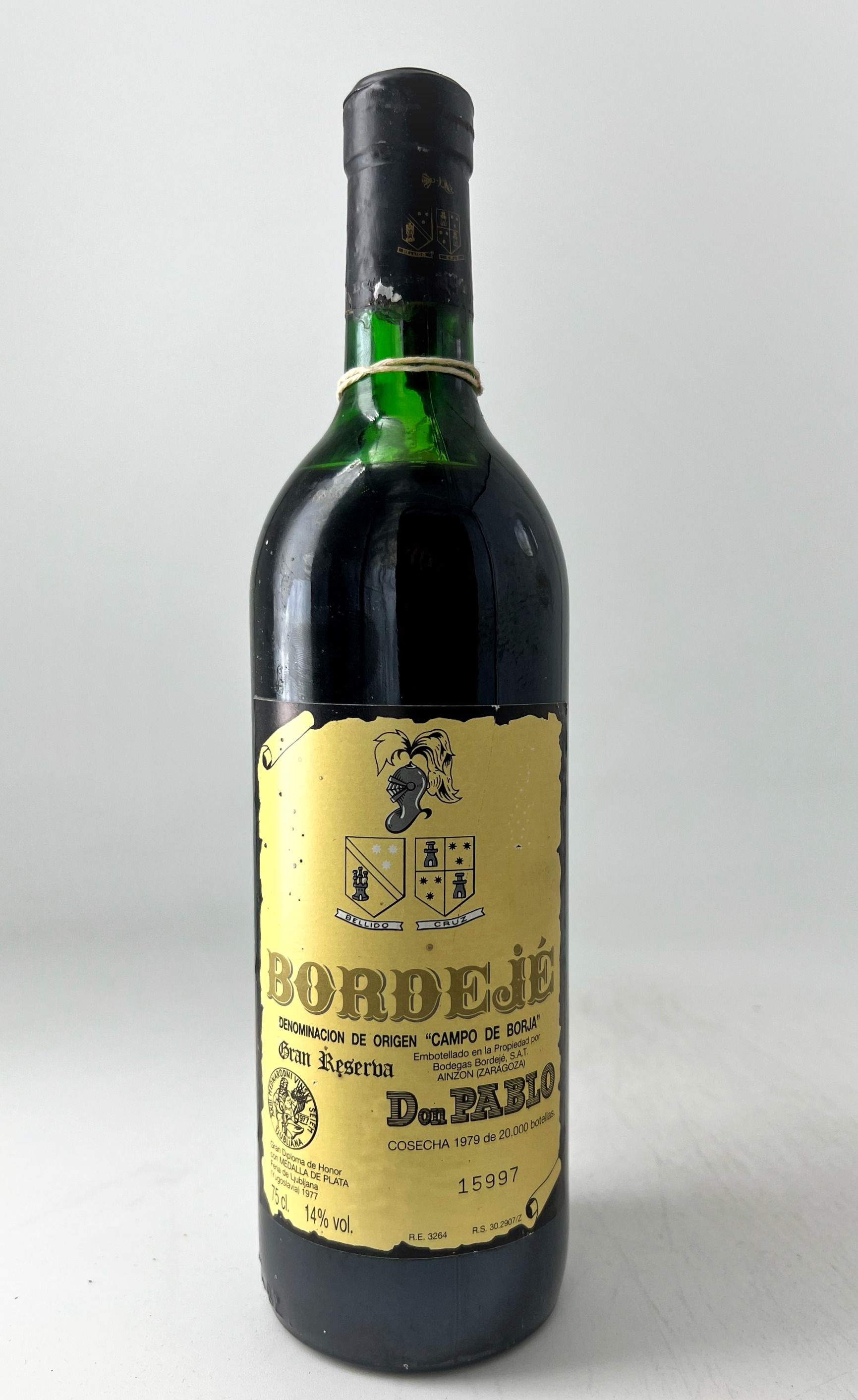 1979 | Bordejé. Gran Reserva. Campo de Borja. Zaragoza, Aragón.