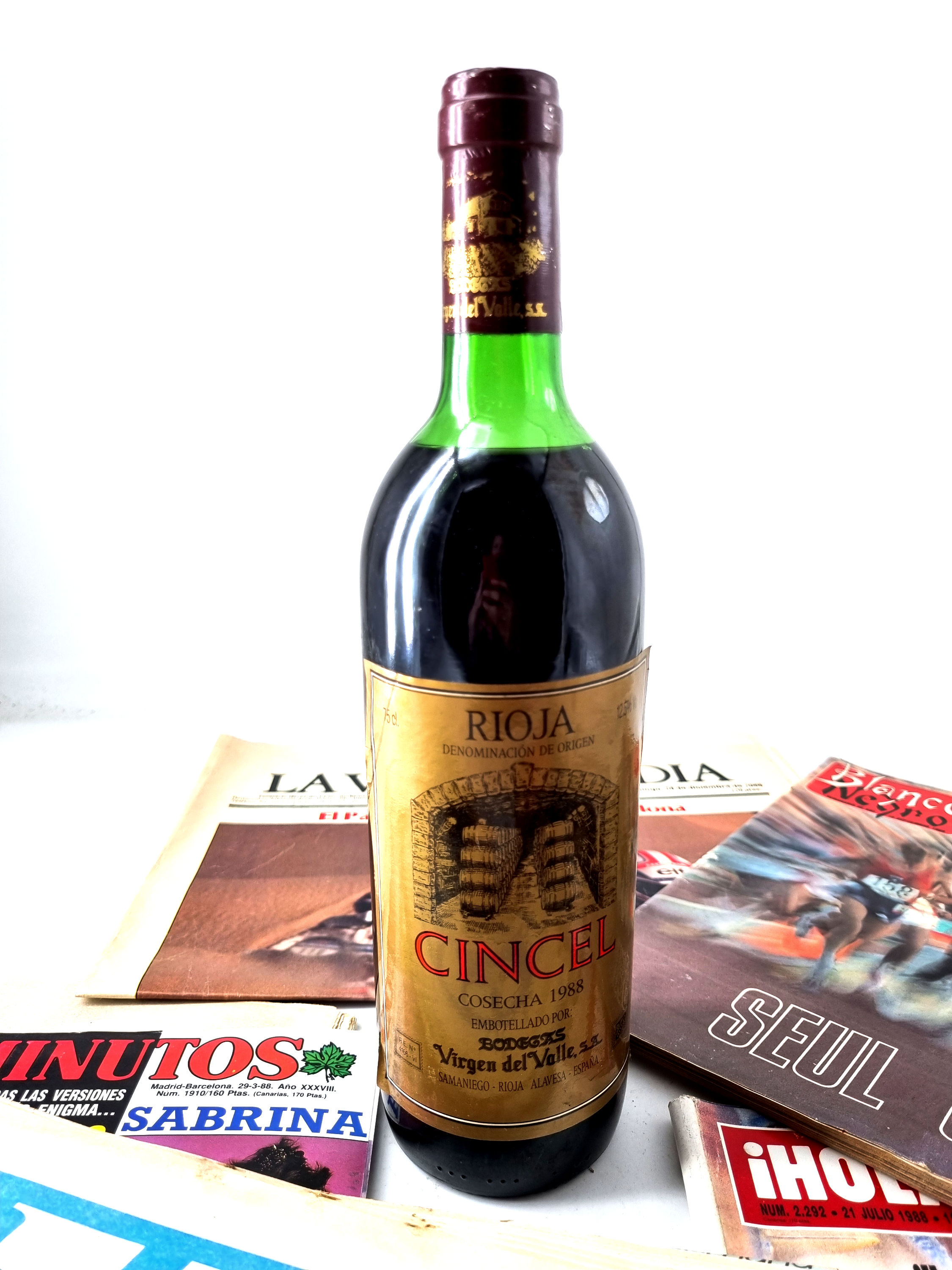1988 | Cincel. Bodegas Virgen del Valle. Crianza. D.O. Rioja