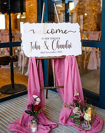 acrylic personalised welcome sign