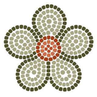 Anishinaabe-style beaded floral design
