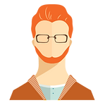 Bearded Man Illustration