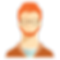 Ilustración de un hombre barbudo
