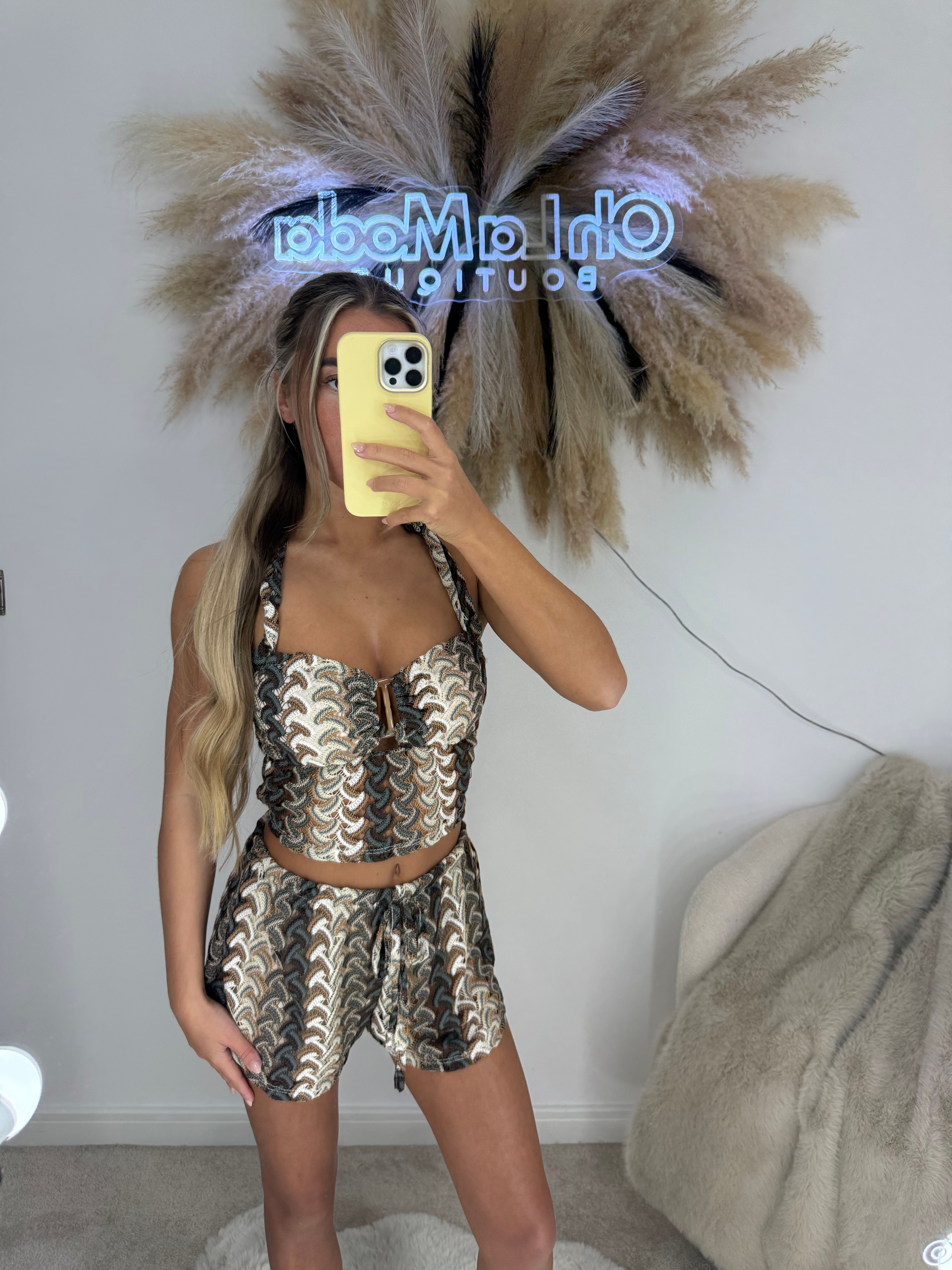 MISSI BROWN MIX CO-ORD