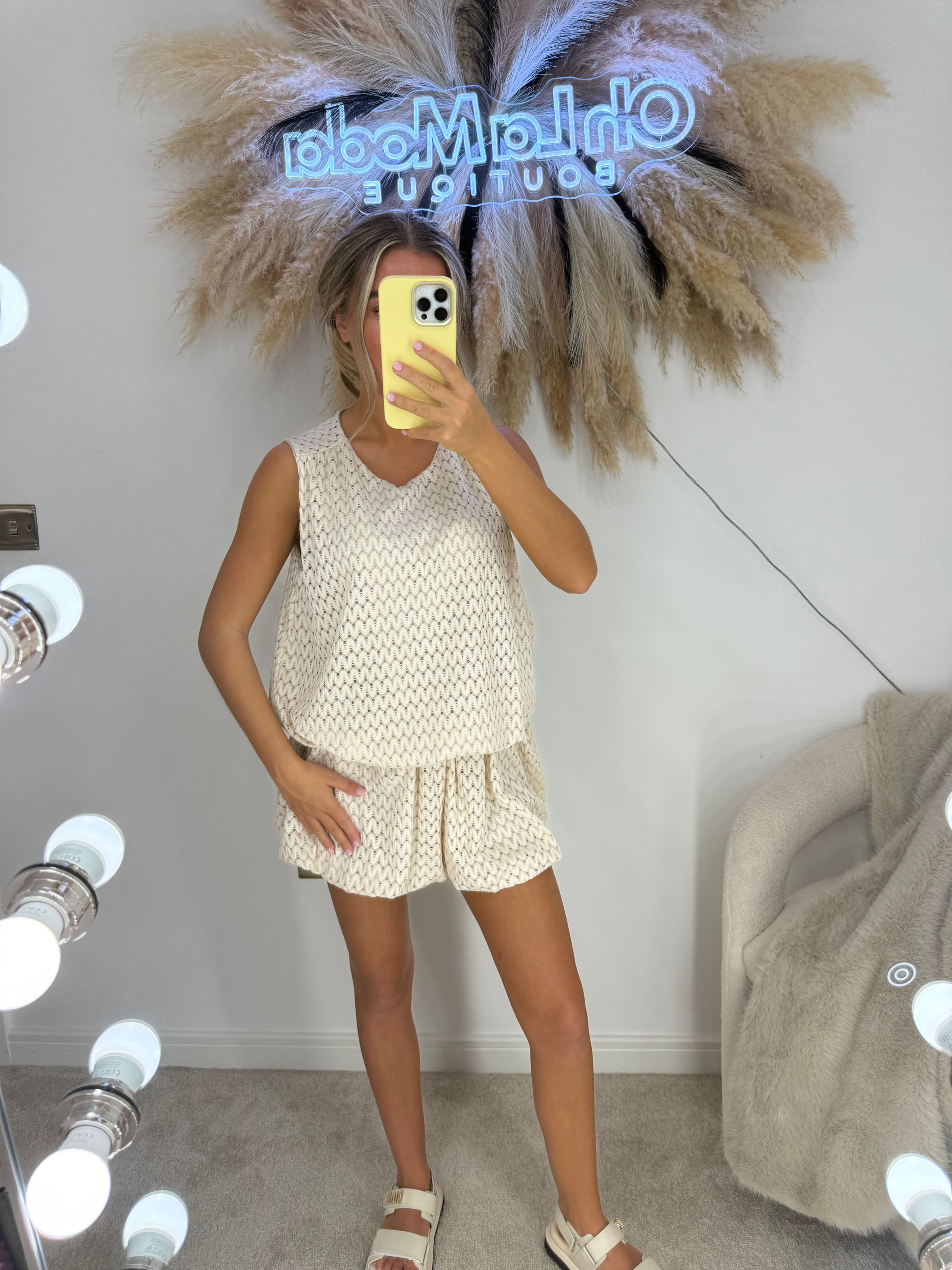 ATHENA BEIGE TEXTURED CO-ORD
