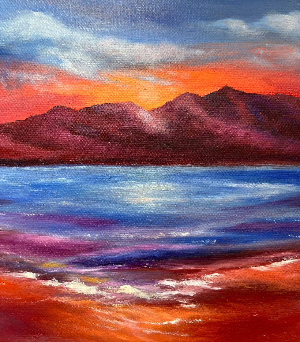 Thumbnail: Arran Sunset 2022 Painting