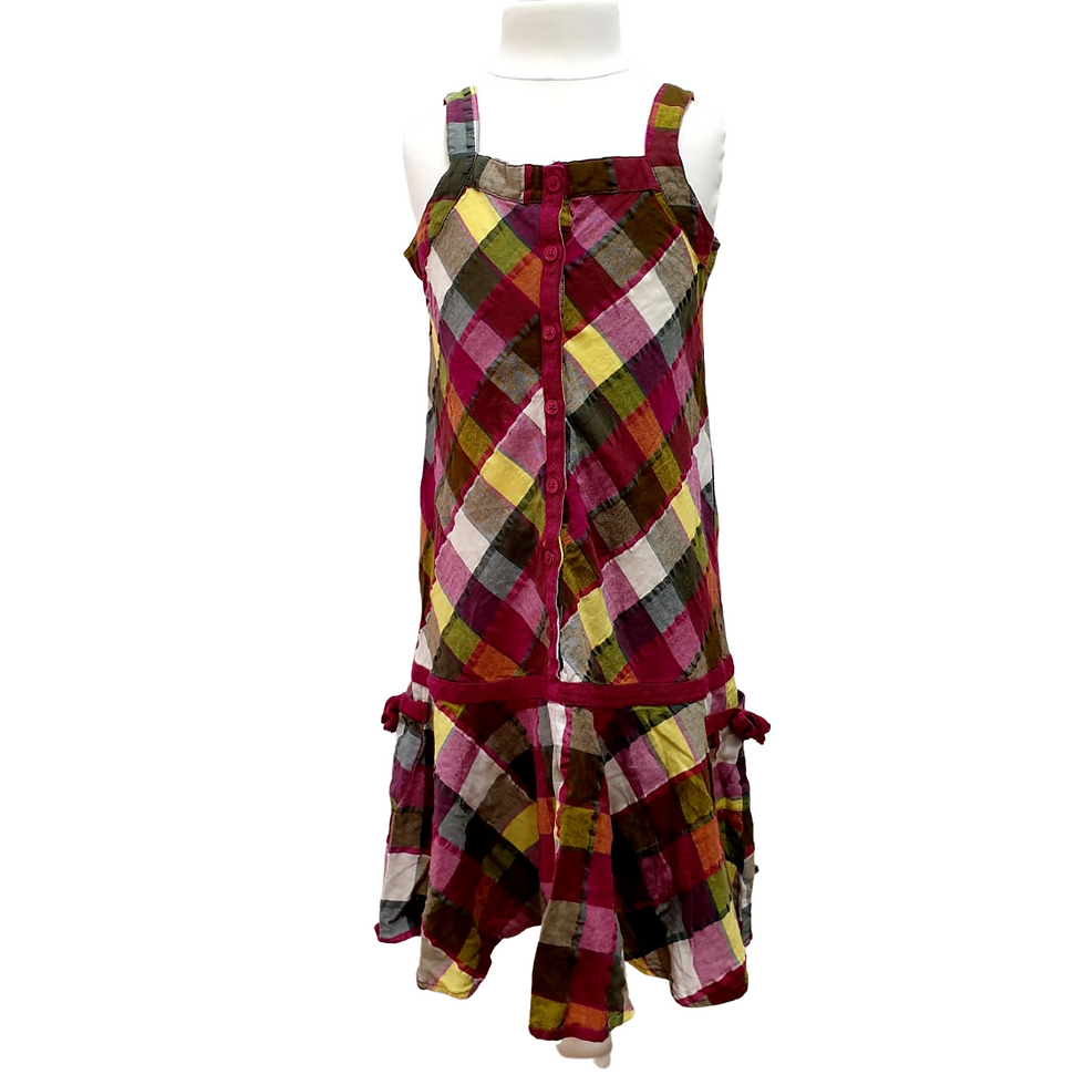 M&S check dress. 9yrs