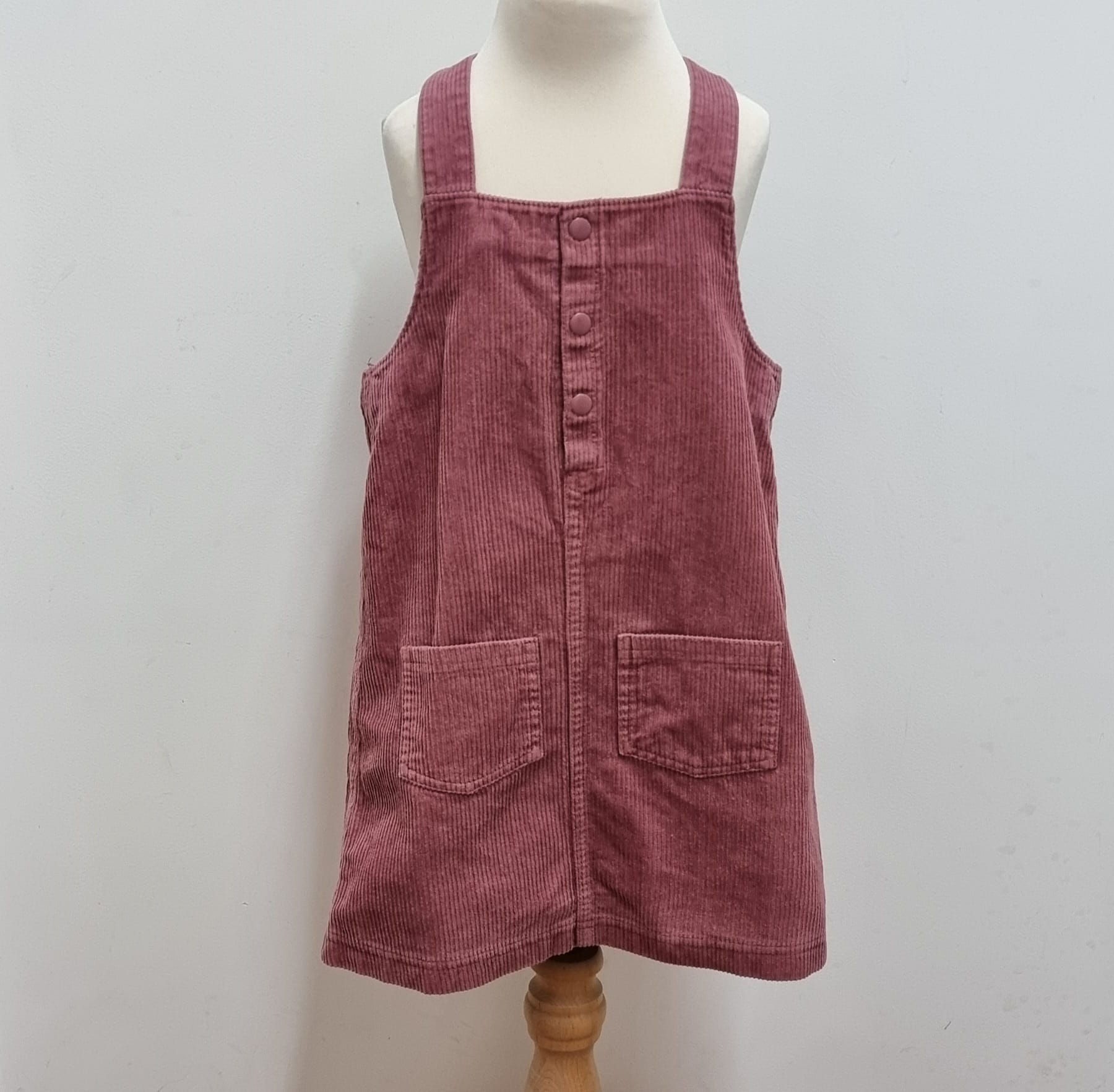 M&S Pink Corduroy Dress. 4-5yrs
