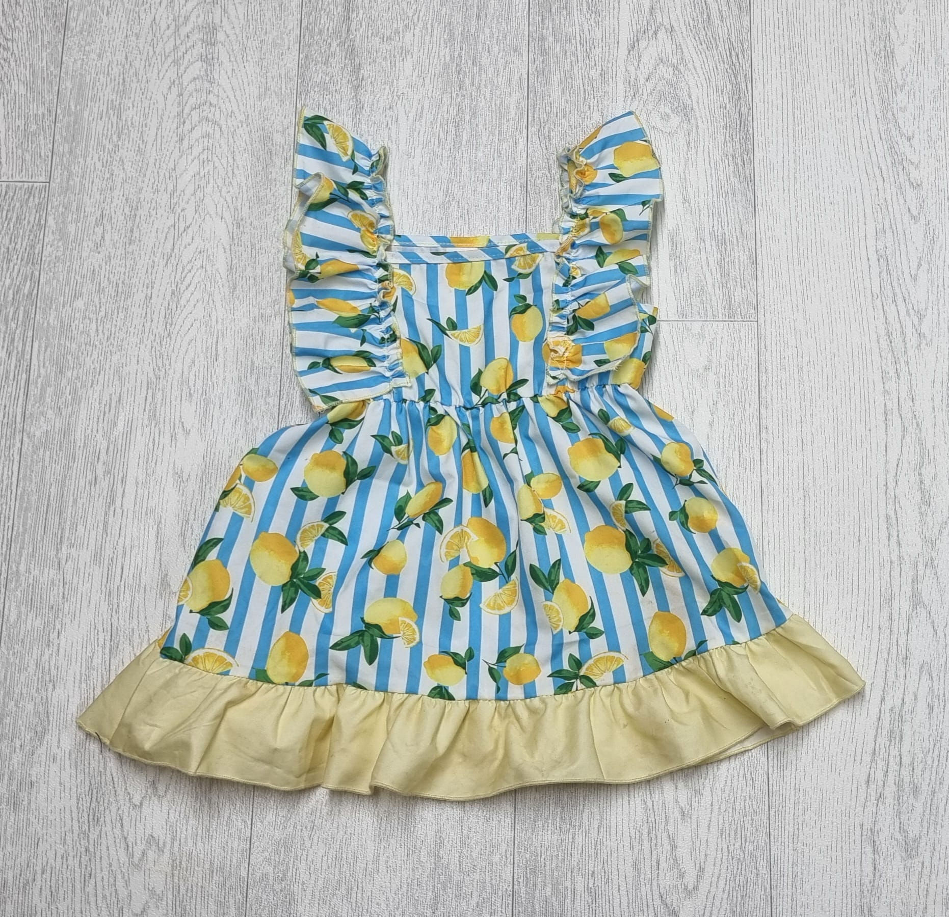 Shein lemon print dress. 12-18m