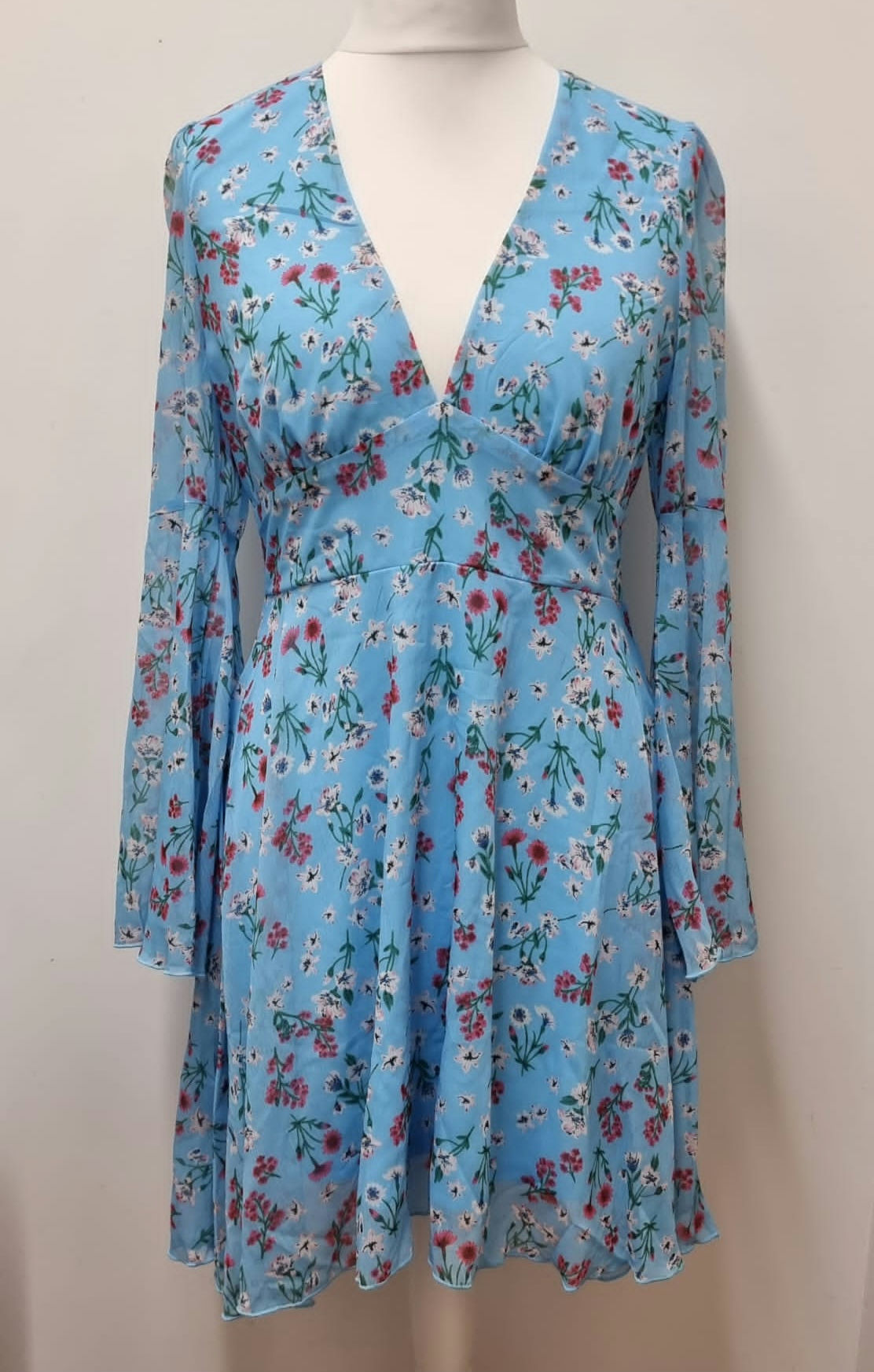 Double Crazy blue mix dress. Uk 14