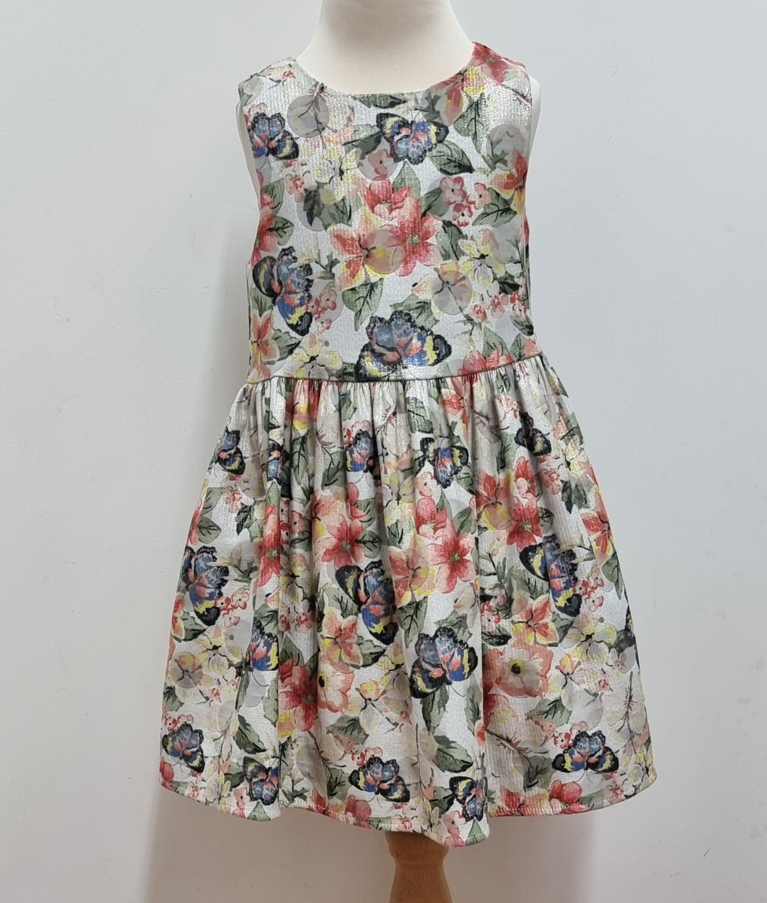 M&S Floral Party Dress. 3-4yrs