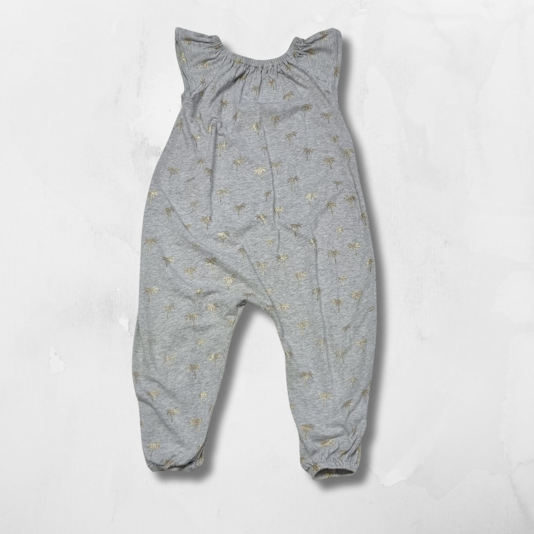 Next grey star print romper. 4-5yrs