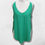 Thumbnail: Zara green chiffon mix vest top. Uk 8