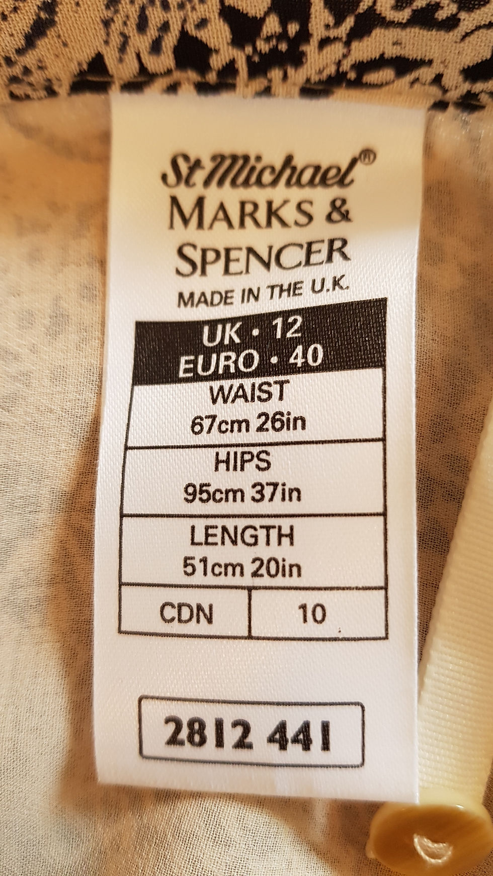 Thumbnail: Marks and Spencer. Knee length skirt. Uk 12.