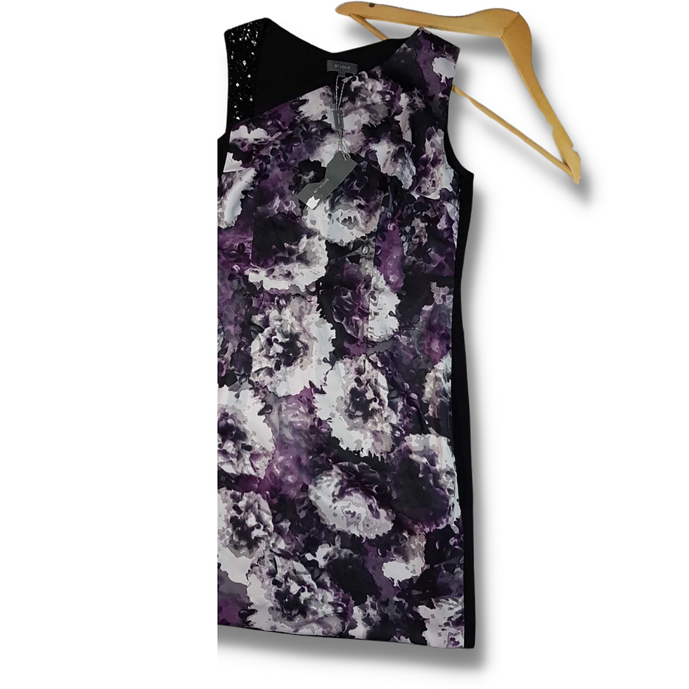 Et Vous black and purple dress. Size 12. BNWT