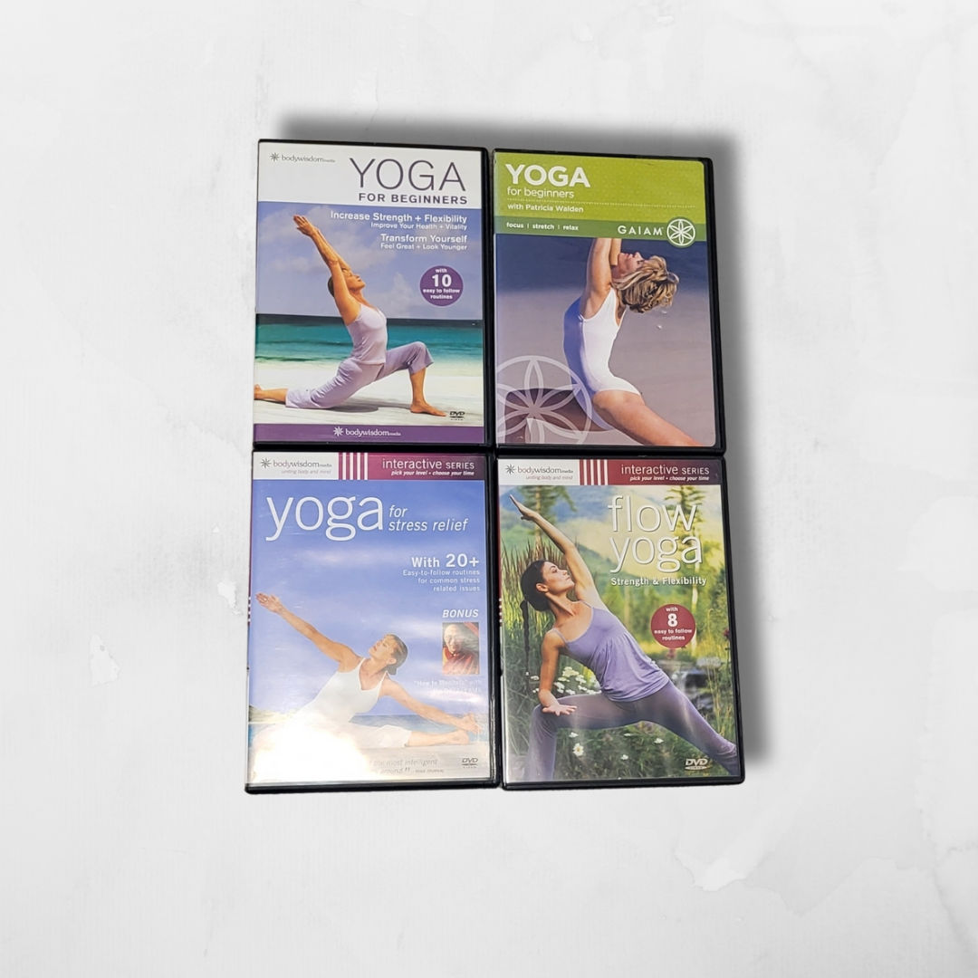 Bundle Of 4 Yoga Workout Dvds