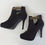 Thumbnail: New Look black suede look heels. Uk 5