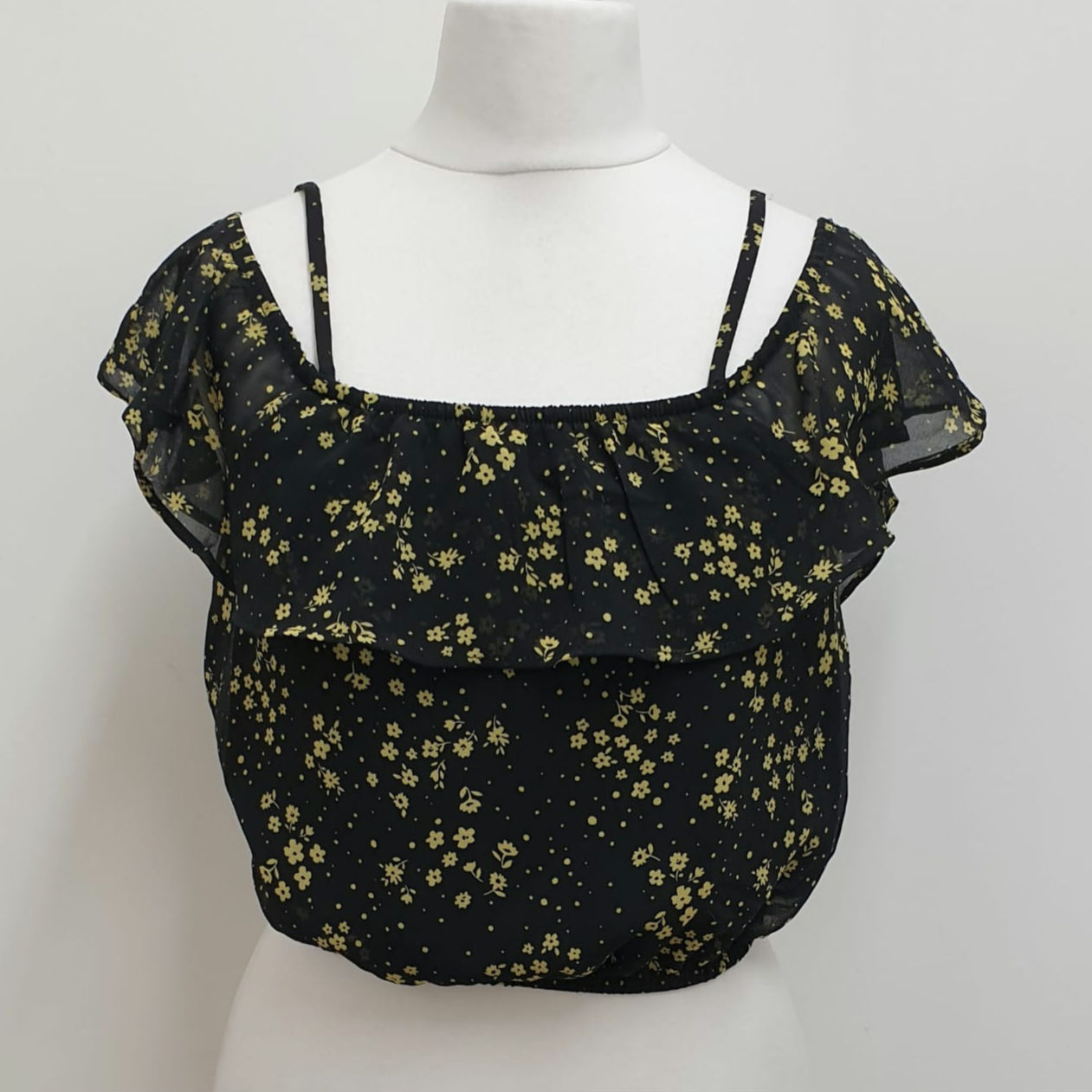 New Look black mix top. 12yrs BNWT 