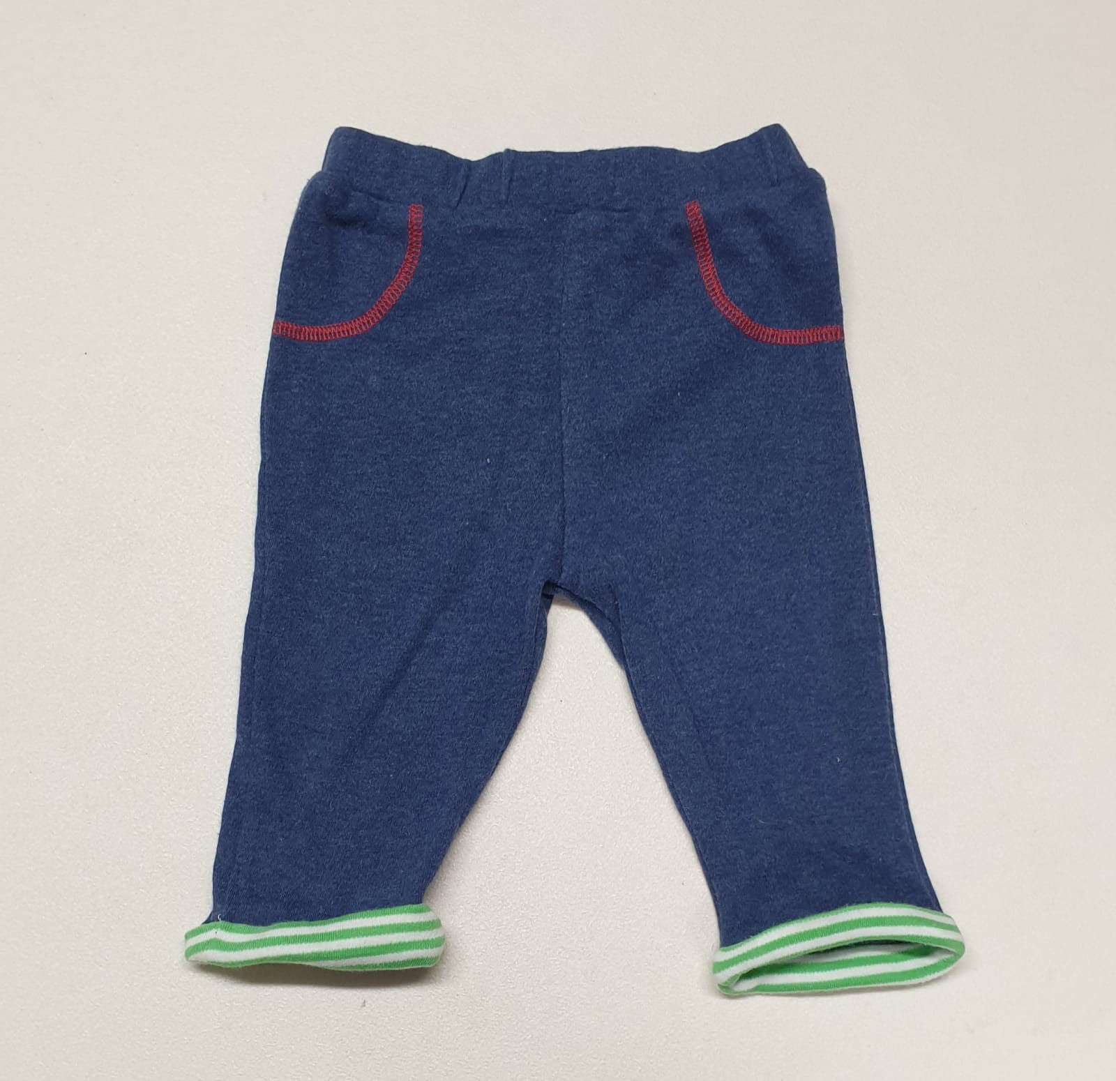 M&Co soft blue trousers. 3-6m