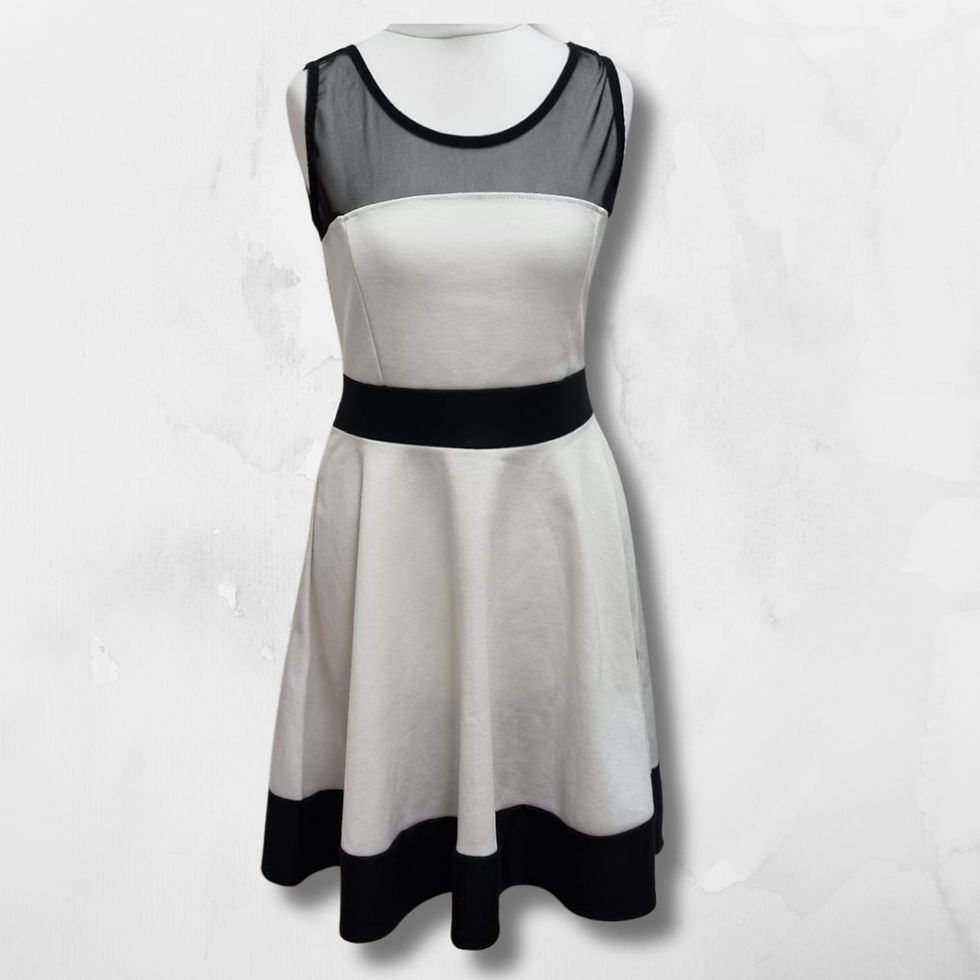New Look white fit and flare dress. Uk 12