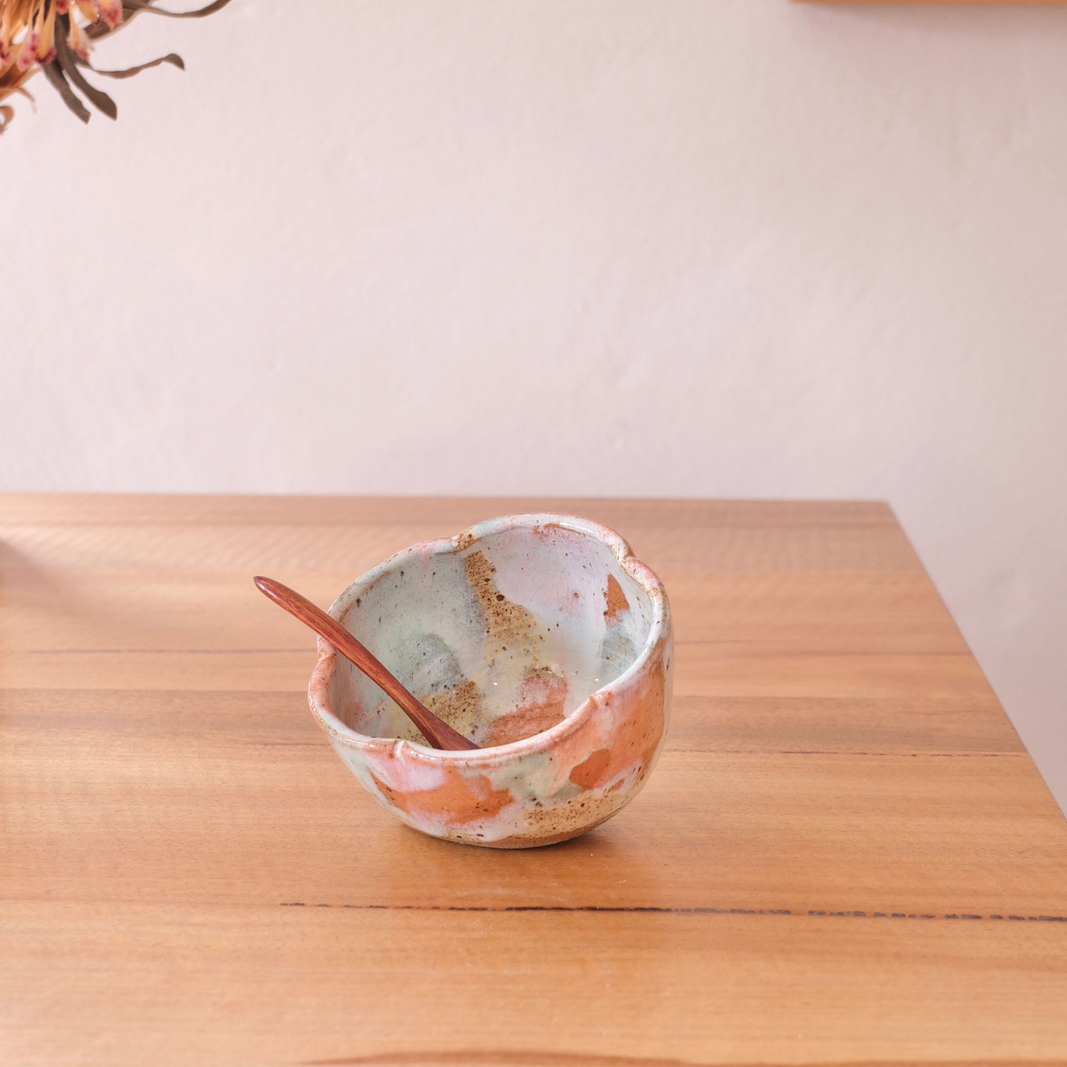 Orange Flora Salt Cellar