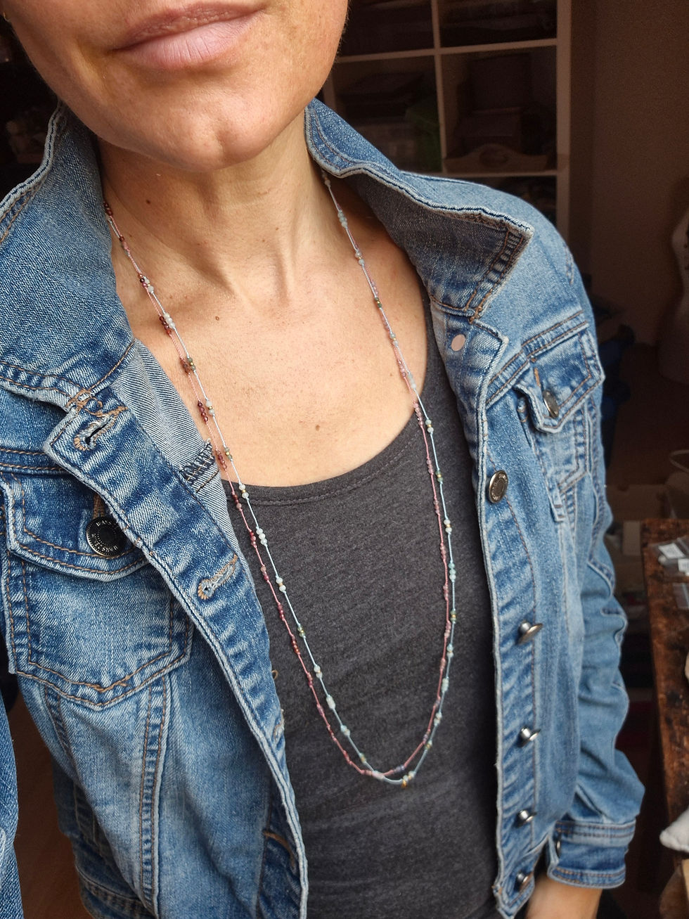 Miniature : Amazonite Collier fin