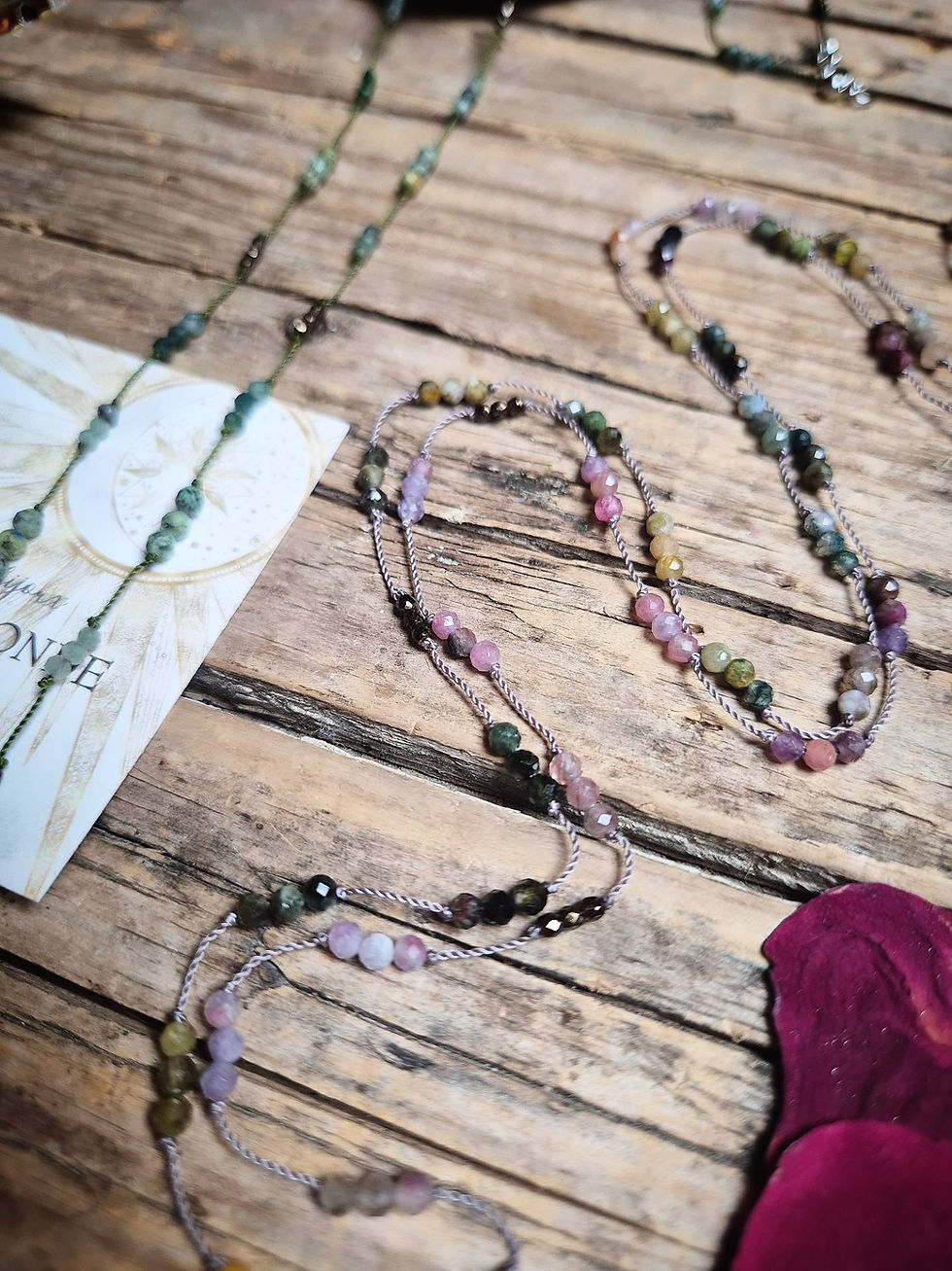 Miniature : Collier Tourmaline multicolore