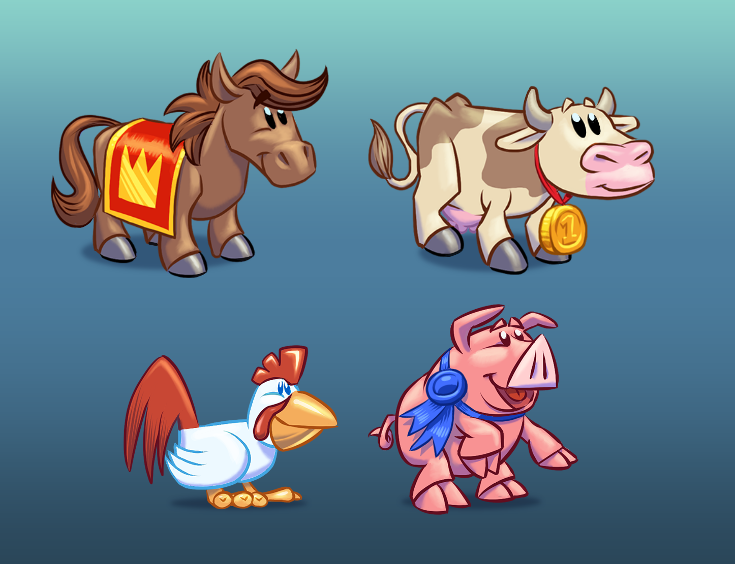 Cartoons for a Slots Game