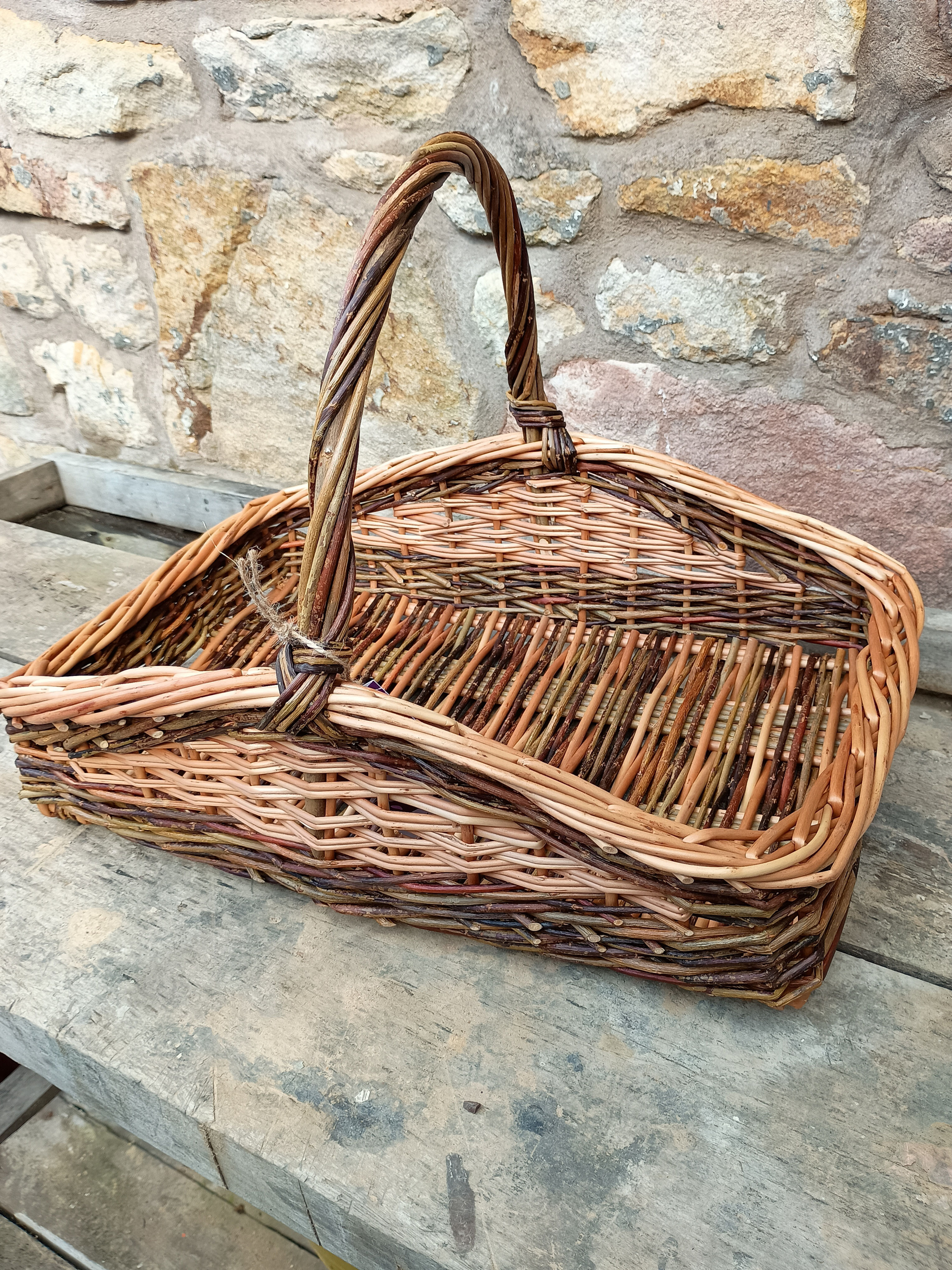 Garden Trug in buff & 'Harrisons' willow