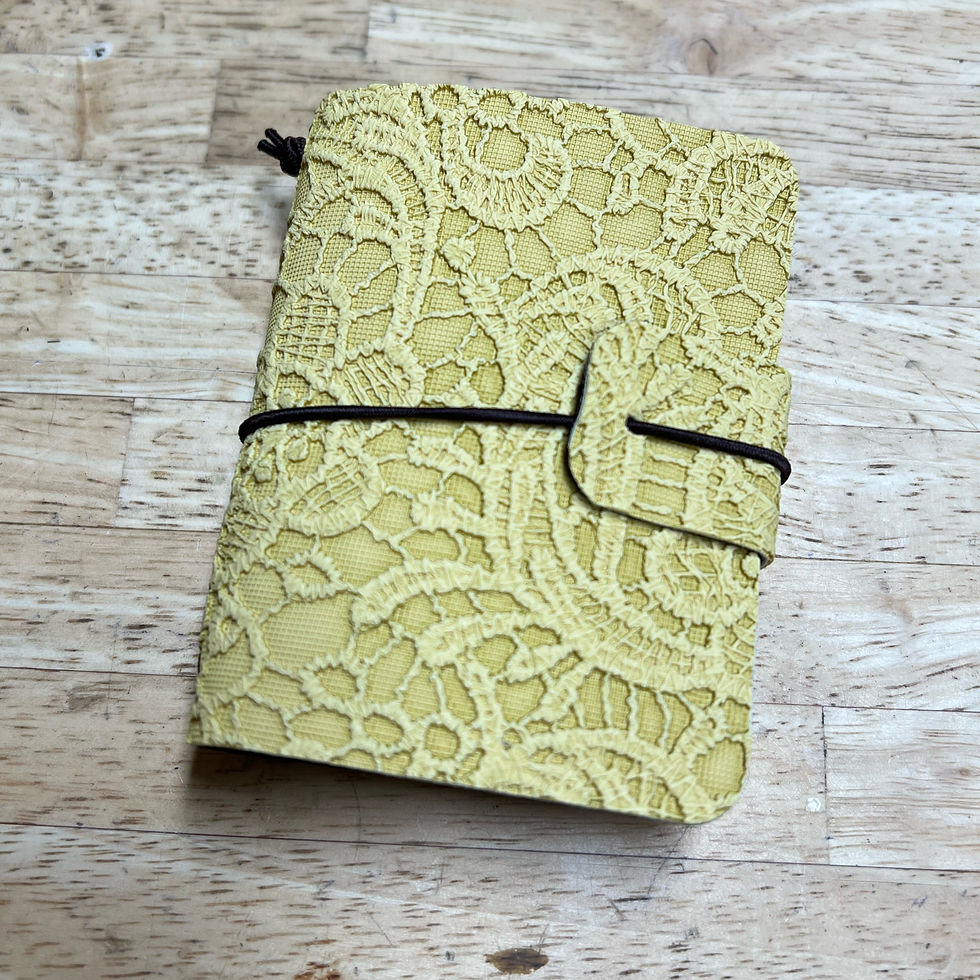 Thumbnail: Mini TravelersNotebooks - Kant patroon - vrolijke kleuren