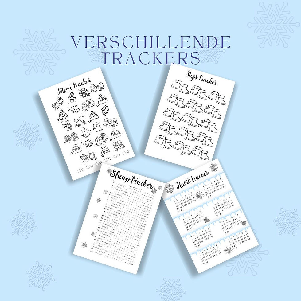 Thumbnail: Winter thema Journal print pagina's