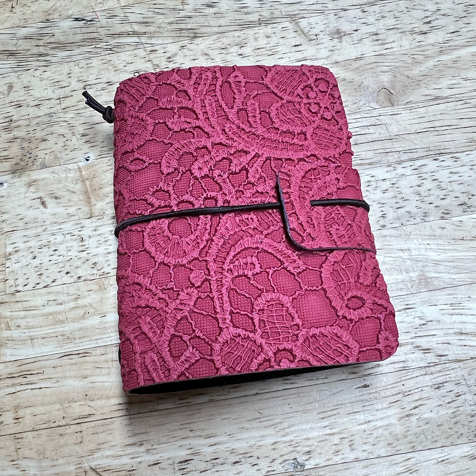 Thumbnail: Mini TravelersNotebooks - Kant patroon - vrolijke kleuren