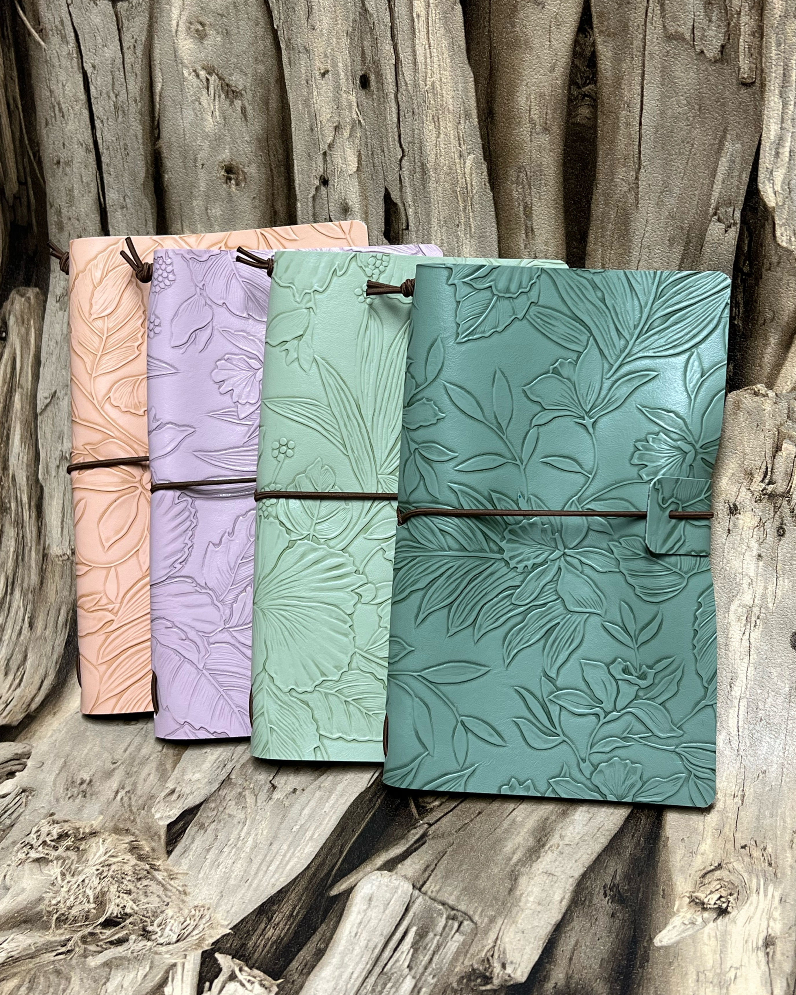 Personal size Notebooks - Hibiscus pastel