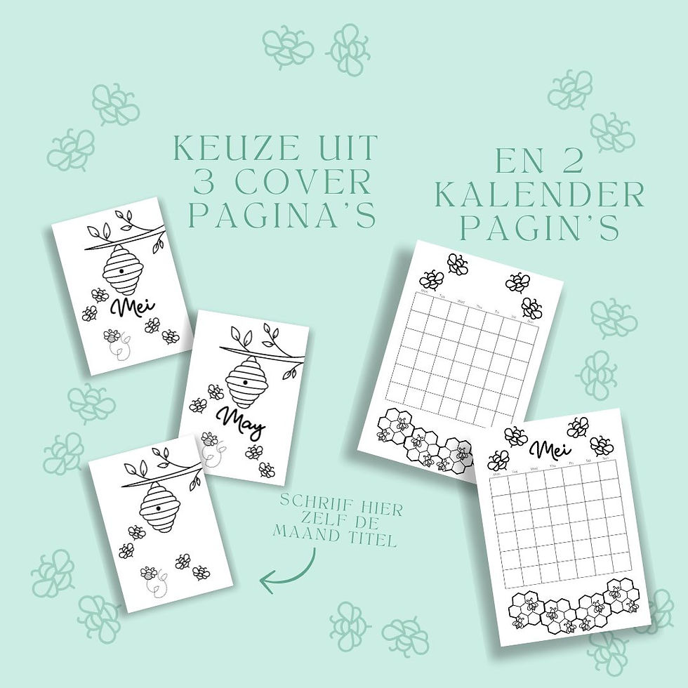 Thumbnail: Bijen thema printable bundel