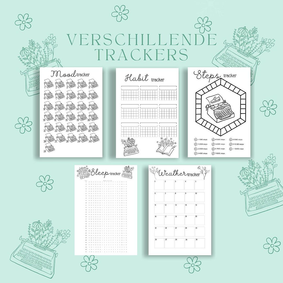 Thumbnail: Typemachine en bloemen thema (februari)