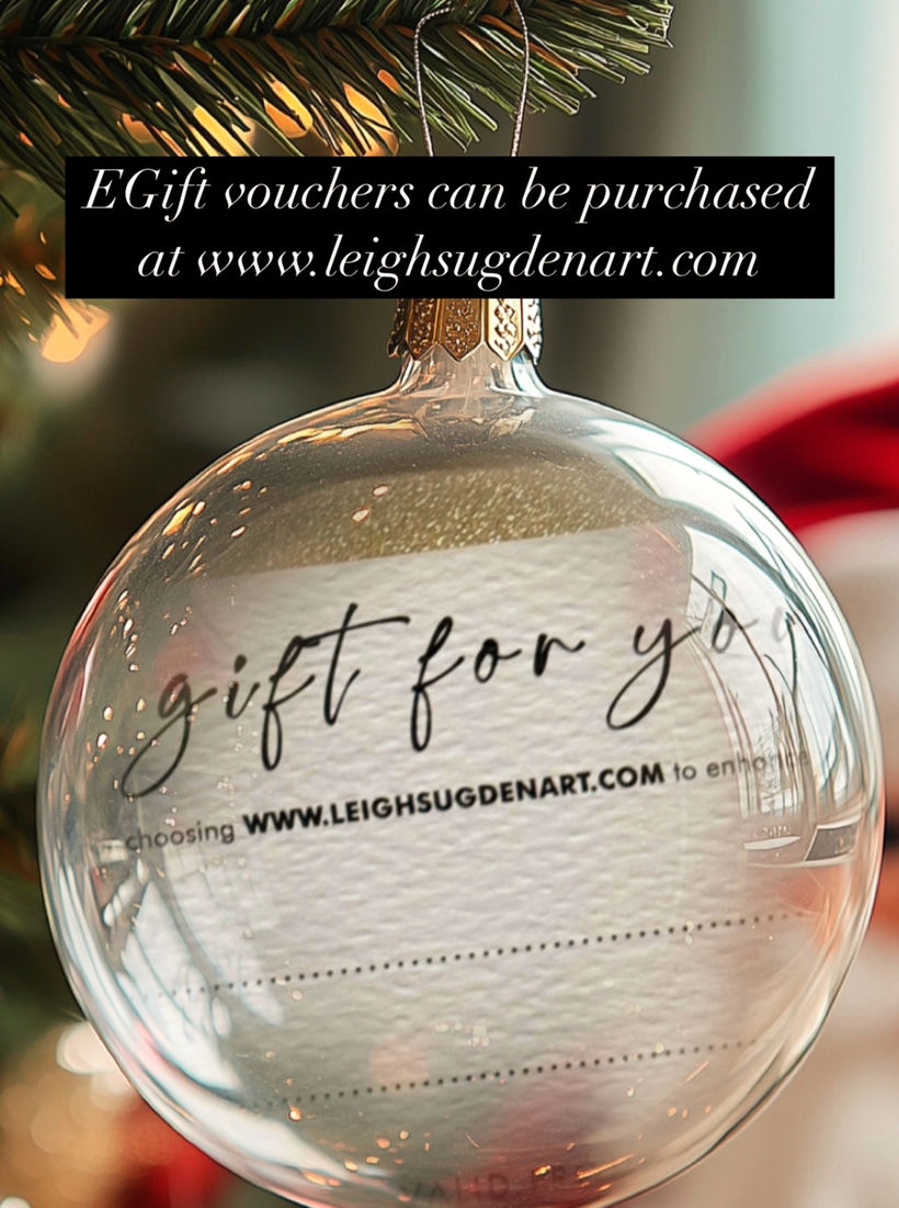 Gift Vouchers and eGift vouchers for purchasing art and commissioned bespoke art from and by Leigh Sugden. Perfect Christmas Gift and present solutions.