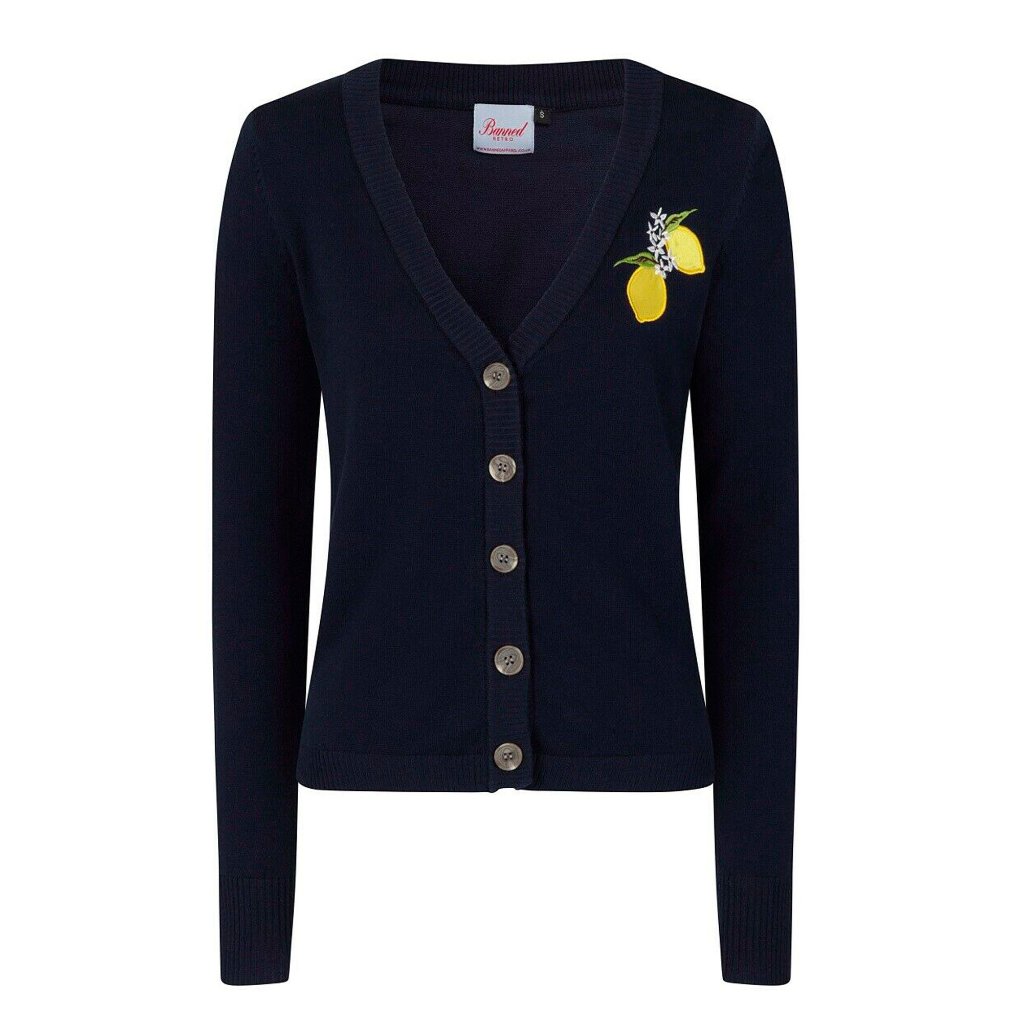 Banned retro Nautical Lemons Cardigan