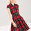 Thumbnail: Hell Bunny Brody Red Tartan Dress