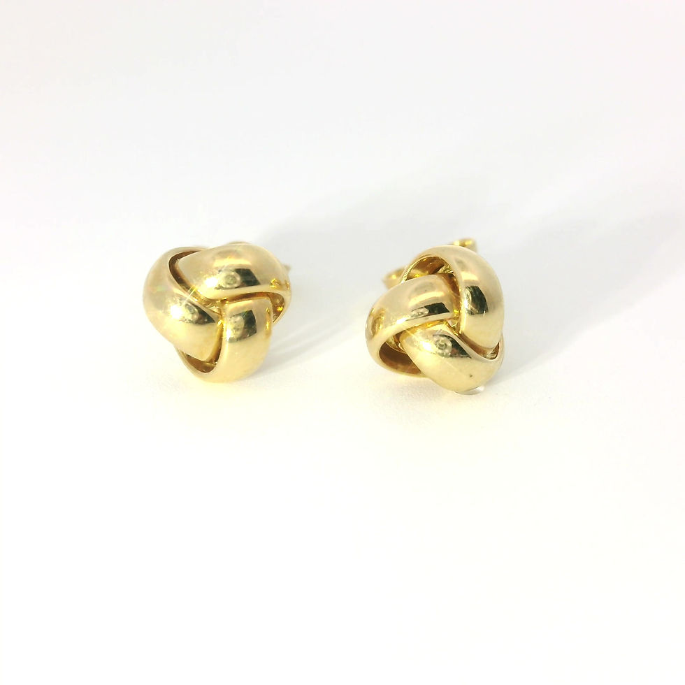 Thumbnail: Gold Thin Braid Earring YG