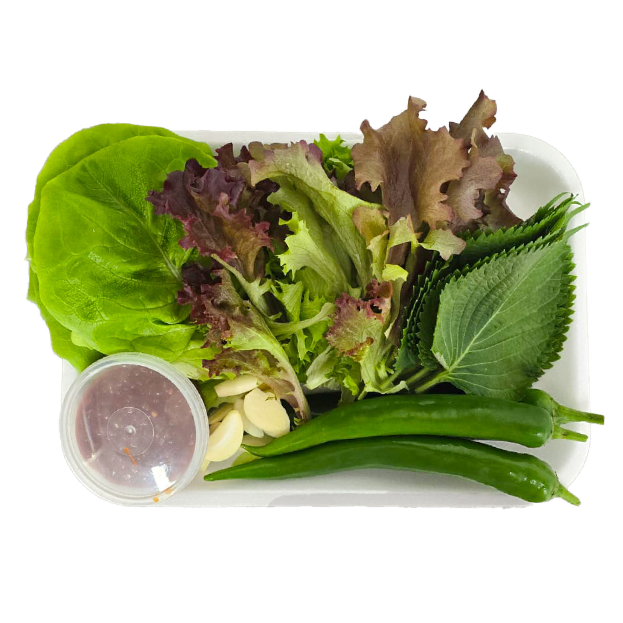 VG001 Wrap Vegetables Set 모둠쌈 세트  综合包菜蔬菜拼盘