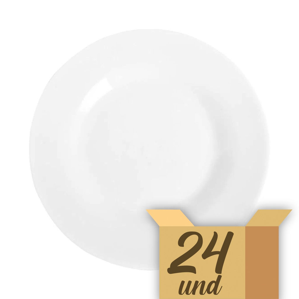 CAIXA DE PRATO OPALINE MENU SOBREMESA 19CM 24PC DURALEX