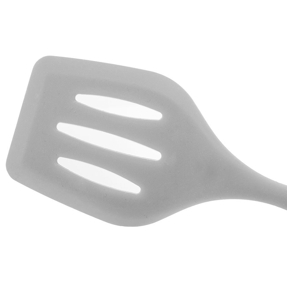 Miniatura: ESPATULA VAZADA DE SILICONE CINZA 29x8cm LYOR