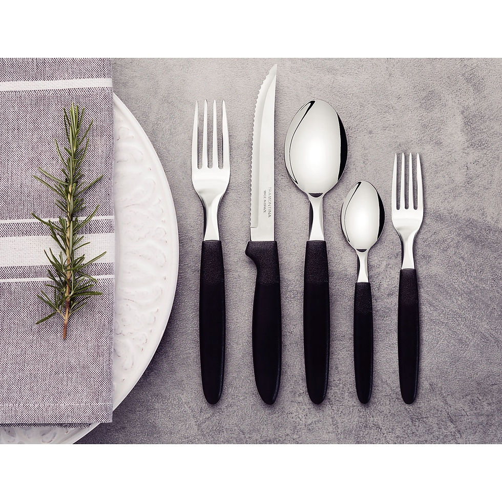Miniatura: FAQUEIRO INOX 30PC IPANEMA PRETO TRAMONTINA